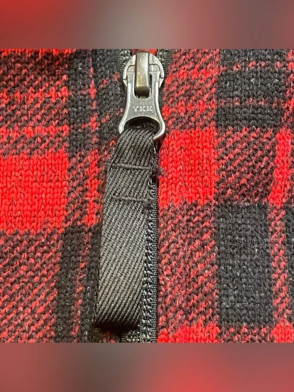 The North Face Gordon Lyons Pullover Men's M Red Plaid 1/4 Zip Fleece Sweater